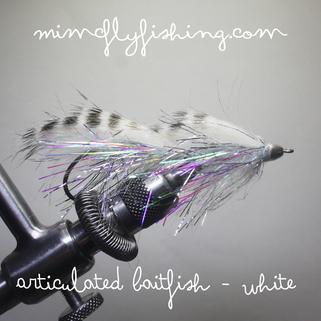 Jan's Articulated Baitfish - White