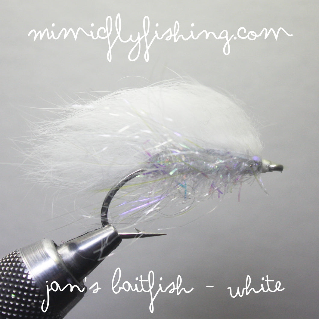 Jan's Baitfish - White