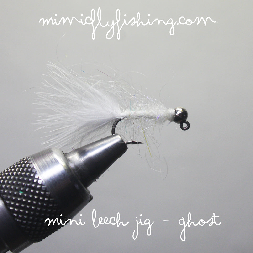 Mini Leech Jig - Ghost