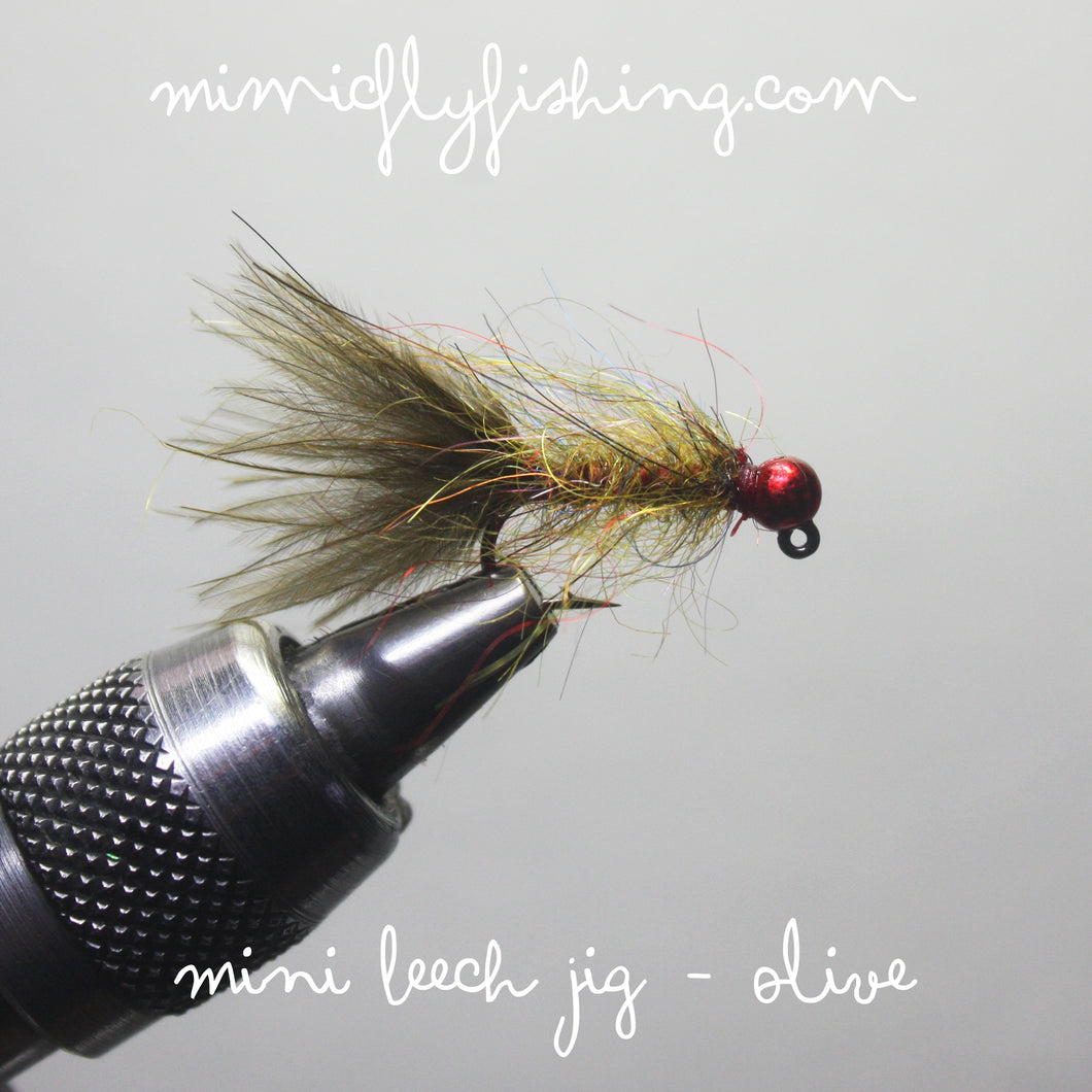 Mini Leech Jig - Olive