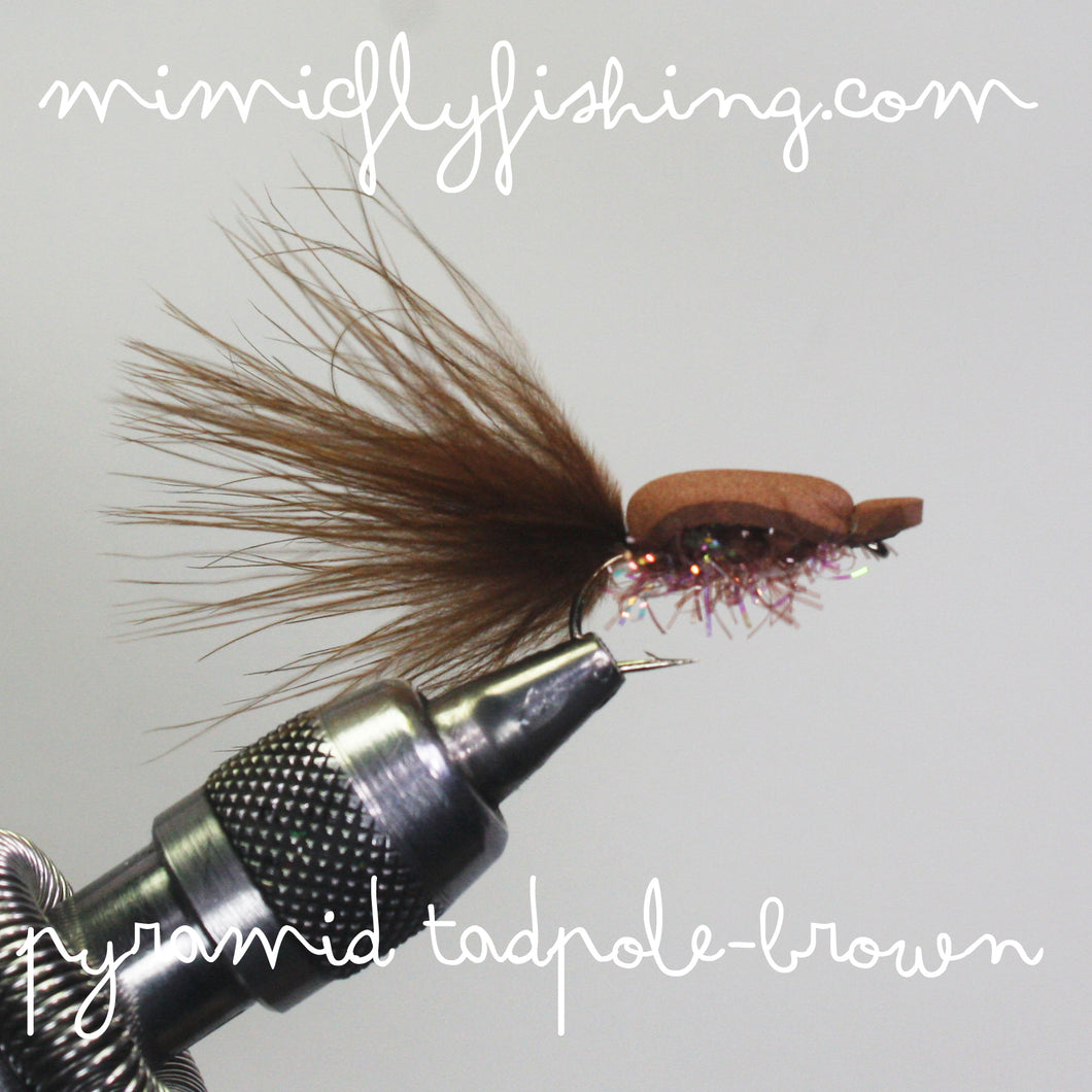 Pyramid Tadpole - Brown – Mimic Fly Fishing