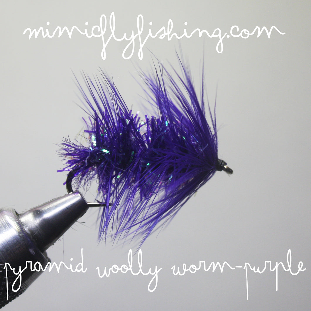 Pyramid Woolly Worm - Purple